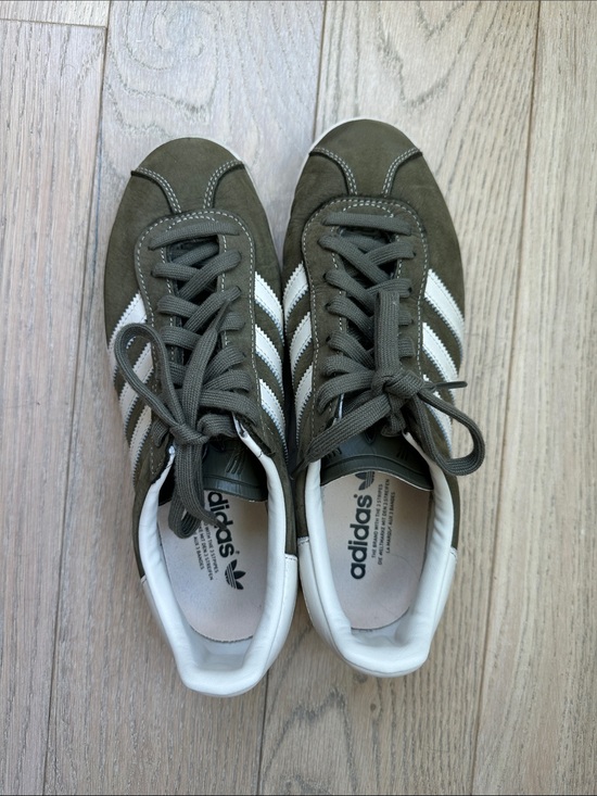 adidas Shoes - adidas Gazelle’s Olive Green and Cream